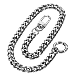 40cm Long Stainless Steel Wallet Belt Key Chain Rock Punk Trousers Hipster Pant Jean Keychain Clip Keyring Men's Hip Hop Jewelry