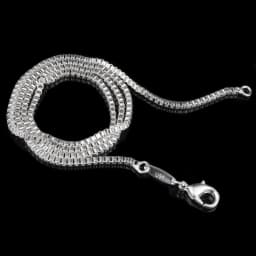 Aravant 925 Silver 2MM Box Chain Necklace Women Wedding Party Jewelry