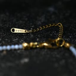Stainless Steel Initial Heart Necklace for Women Natural Beads Letter Choker Fashion Jewelry Boho Streetwear Collier Femme