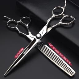 Hairdressing Cutting Scissors Hair Styling Tools 6/6.5/7 inch Salon Scissors Set 440C Barber Shears 10 25 40 50 Thinning Rate