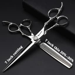 Hairdressing Cutting Scissors Hair Styling Tools 6/6.5/7 inch Salon Scissors Set 440C Barber Shears 10 25 40 50 Thinning Rate