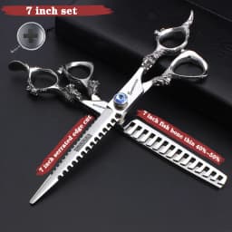 Hairdressing Cutting Scissors Hair Styling Tools 6/6.5/7 inch Salon Scissors Set 440C Barber Shears 10 25 40 50 Thinning Rate