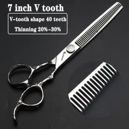 Hairdressing Cutting Scissors Hair Styling Tools 6/6.5/7 inch Salon Scissors Set 440C Barber Shears 10 25 40 50 Thinning Rate