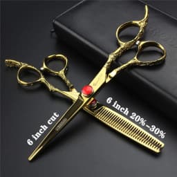 Hairdressing Cutting Scissors Hair Styling Tools 6/6.5/7 inch Salon Scissors Set 440C Barber Shears 10 25 40 50 Thinning Rate