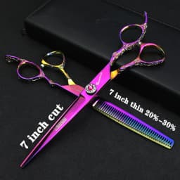 Hairdressing Cutting Scissors Hair Styling Tools 6/6.5/7 inch Salon Scissors Set 440C Barber Shears 10 25 40 50 Thinning Rate