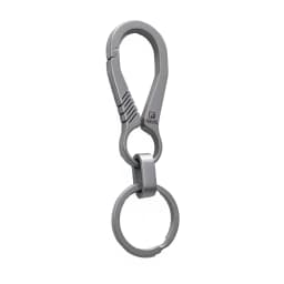 Real Titanium Keychain Men EDC Lightweight and Luxurious Titanium Keychain Hanging Buckle Key Rings for Key Rings Holder Jewelry