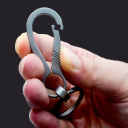 Real Titanium Keychain Men EDC Lightweight and Luxurious Titanium Keychain Hanging Buckle Key Rings for Key Rings Holder Jewelry