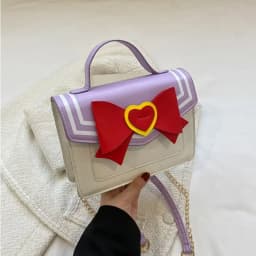 Sailor Moon Bowknot Designer Purses and Handbags Kawaii Shoulder Bag for Young Girls Women Crossbody Bag Uniform JK Messenger Ba