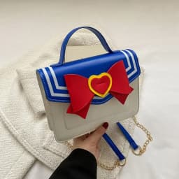 Sailor Moon Bowknot Designer Purses and Handbags Kawaii Shoulder Bag for Young Girls Women Crossbody Bag Uniform JK Messenger Ba