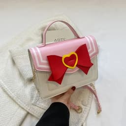 Sailor Moon Bowknot Designer Purses and Handbags Kawaii Shoulder Bag for Young Girls Women Crossbody Bag Uniform JK Messenger Ba