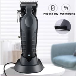 Kemei KM-2296 2299 Professional Hair Clipper for Men Hair Cutting Machine with Seat Charger Hair Trimmer Machine Haircut Machine