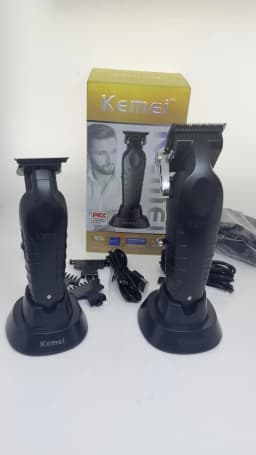 Kemei KM-2296 2299 Professional Hair Clipper for Men Hair Cutting Machine with Seat Charger Hair Trimmer Machine Haircut Machine