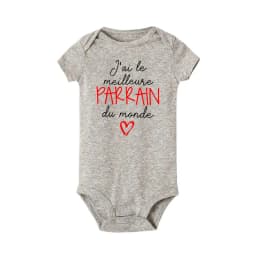 I Have The Best Godmother/Godfather In The World Newborn Baby Bodysuits Funny Short Sleeve Infant Rompers Boys Girls Jumpsuits