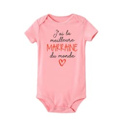 I Have The Best Godmother/Godfather In The World Newborn Baby Bodysuits Funny Short Sleeve Infant Rompers Boys Girls Jumpsuits