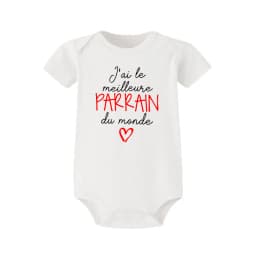 I Have The Best Godmother/Godfather In The World Newborn Baby Bodysuits Funny Short Sleeve Infant Rompers Boys Girls Jumpsuits