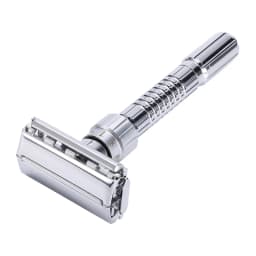 New Adjustable Double Edge Shaving Safety Razor Shaver Blades Zinc Alloy Chrome Razors With 5 Blades