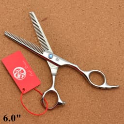Professional Hairdressing Scissors 5.5" 6'' Purple Dragon Japan 440C Thinning Shears Douuble Side Teeth 15% Thinning Rate Z2001