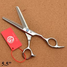 Professional Hairdressing Scissors 5.5" 6'' Purple Dragon Japan 440C Thinning Shears Douuble Side Teeth 15% Thinning Rate Z2001