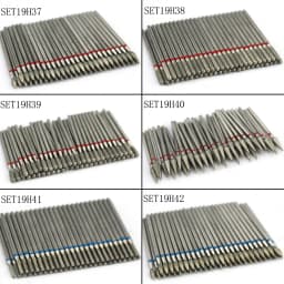50pc Diamond Nail Drill Cuticle Clean Bit Set Milling Cutter for Manicure Electric Cutter Bits Accessories Dead Skin Remove Tool