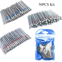50pc Diamond Nail Drill Cuticle Clean Bit Set Milling Cutter for Manicure Electric Cutter Bits Accessories Dead Skin Remove Tool