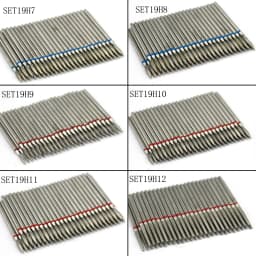 50pc Diamond Nail Drill Cuticle Clean Bit Set Milling Cutter for Manicure Electric Cutter Bits Accessories Dead Skin Remove Tool