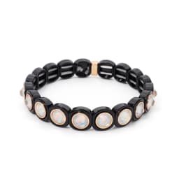 2023 New Design Colorful Bracelets For Women Inlaid Shiney Resin Diamond Elastic Bangle Acrylic Crystal Candy Color Jewelry