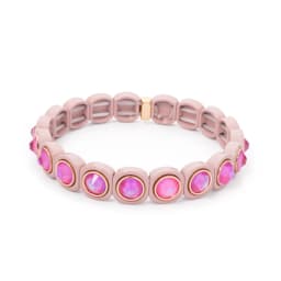 2023 New Design Colorful Bracelets For Women Inlaid Shiney Resin Diamond Elastic Bangle Acrylic Crystal Candy Color Jewelry