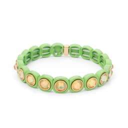 2023 New Design Colorful Bracelets For Women Inlaid Shiney Resin Diamond Elastic Bangle Acrylic Crystal Candy Color Jewelry