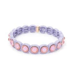 2023 New Design Colorful Bracelets For Women Inlaid Shiney Resin Diamond Elastic Bangle Acrylic Crystal Candy Color Jewelry