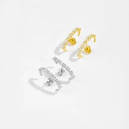 ANDYWEN 925 Sterling Silver Gold Clear CZ Circle Stud Earring 2023 Spiring Luxury Fine Jewelry Valentines Gift Women Jewels