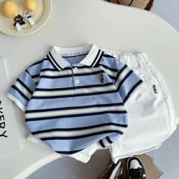 IENENS Summer Baby Clothing Sets Polo-shirt + Shorts Suits 0-4 Years Kids Boy Short Sleeve Holiday Clothes Casual Outfits