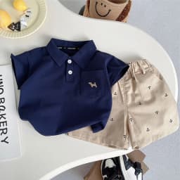 IENENS Summer Baby Clothing Sets Polo-shirt + Shorts Suits 0-4 Years Kids Boy Short Sleeve Holiday Clothes Casual Outfits