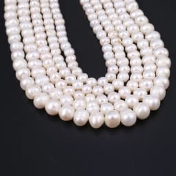 Natural Freshwater Pearl Beads NearRound Shape Isolation Loose Beaded for Jewelry Making DIY Charm Bracelet Necklace Accessories