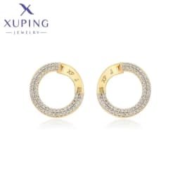 Xuping Jewelry Fashion Серьги Charm Simple Gold Color Earrings for Women Party Copper Alloy Exquisite Gift X000463287