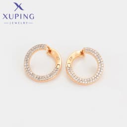 Xuping Jewelry Fashion Серьги Charm Simple Gold Color Earrings for Women Party Copper Alloy Exquisite Gift X000463287