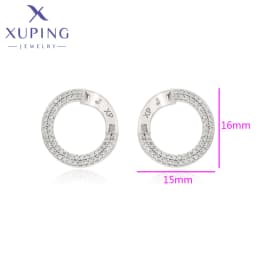 Xuping Jewelry Fashion Серьги Charm Simple Gold Color Earrings for Women Party Copper Alloy Exquisite Gift X000463287