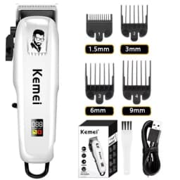 Kemei PG809A Professional Hair Clipper Rechargeable Hair Trimmer For Men Grooming Kit Professional Electric Beard Hair Trimmer