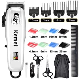 Kemei PG809A Professional Hair Clipper Rechargeable Hair Trimmer For Men Grooming Kit Professional Electric Beard Hair Trimmer
