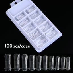 Beginner Extension Nails Gel Kit Nude Color Quick Building Complete Tools Crystal Clip Brush Form Set Manicure Prolong Supplies