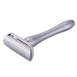 Double Edge Adjustable Safety Razors Classic Razor with 5 Blade & Case Long Handle Wet Shaving Zero Irritation Detachable Blades