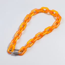 FishSheep Trendy Colorful Acrylic Chain Lock Pendant Necklaces for Men Women Resin Long Link Buckle Necklace Male Jewelry Gifts