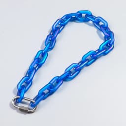 FishSheep Trendy Colorful Acrylic Chain Lock Pendant Necklaces for Men Women Resin Long Link Buckle Necklace Male Jewelry Gifts