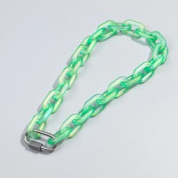 FishSheep Trendy Colorful Acrylic Chain Lock Pendant Necklaces for Men Women Resin Long Link Buckle Necklace Male Jewelry Gifts