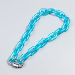 FishSheep Trendy Colorful Acrylic Chain Lock Pendant Necklaces for Men Women Resin Long Link Buckle Necklace Male Jewelry Gifts