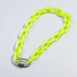 FishSheep Trendy Colorful Acrylic Chain Lock Pendant Necklaces for Men Women Resin Long Link Buckle Necklace Male Jewelry Gifts