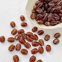 Czech Glass Beads Coffee Beads Loose Beads DIY Handmade Accessories