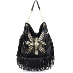 Fashion Rivet Crossbody Shoulder Bags For Women Brand Designer Large Capacity Ladies Handbags Long Tassel Female Messenger Bags