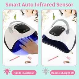 320W Professional Nail Dryer For Manicure Powerful UV Gel Nail Lamp 72 LEDS UV Gel Varnish With LCD Display Nail Salon Equipment