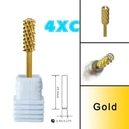6.6 crystal Stone Large Small Barrel Diamond top steel Carbide Luxury nail drill bits Burrs