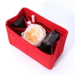Felt Purse Organizer With Compartments Padded Cosmetic Bag Portable Handbag Removable Organizer Liner Women Suitable for Travel
